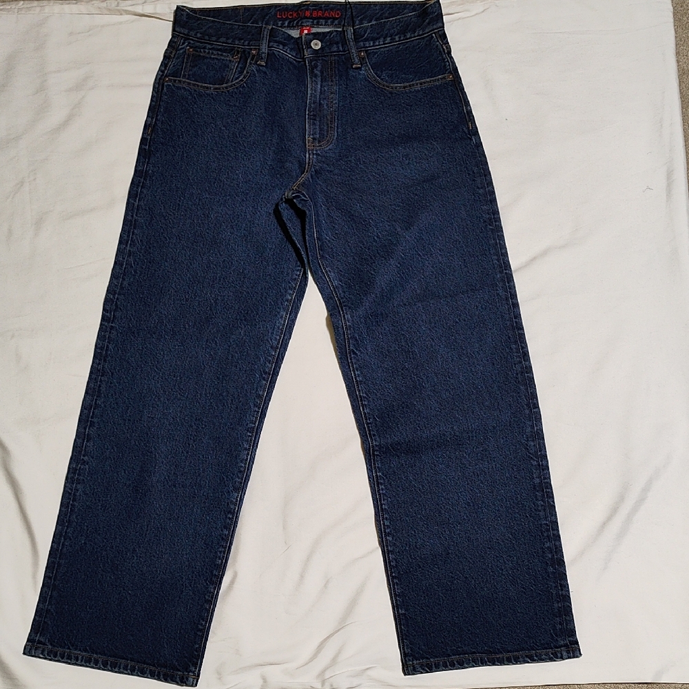 Lucky Brand Men's Dark Indigo Straight Jeans